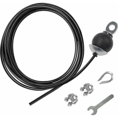 Corde de traction sportive, QttvbTna, 3 mètres, résistance jusqu'à 100 kg, accessoire d'entraînement polyvalent pour musculation et fitness à domicile. (1/5)