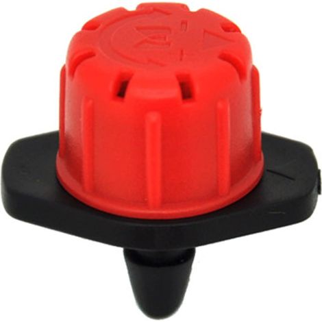 30 Goutteur d'irrigation, Débit réglable 0-70 L/H, Pour tuyaux 16mm et microtubes, Pression 0.5-3 atm, Jardin et verger