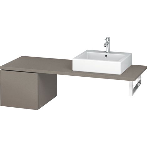 Base Duravit L-Cube Base per console, larghezza 420 mm, profondità 547 mm, 1 cassetto, colorazione: Terra Opaco - LC583101414 (1/4)