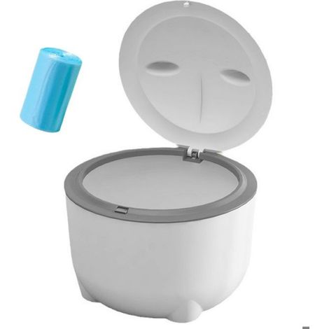Poubelle à déjections fécales/station de collecte des déchets animaux avec couvercle, incluse.30Un sac-poubelle (1/4)