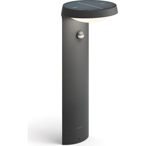 Lampada da terra - PHILIPS - Tyla IR - Antracite - 1 x 1,2 W - 4000 K - Rilevatore di movimento - Versione UE (1/2)