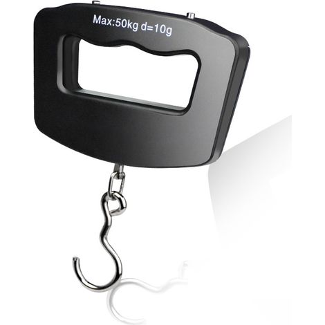 Pèse-bagages - Pèse-valises - Pèse-bagages numérique - Pèse-valises numérique - Pèse-bagages noir - Pèse-valises suspendu noir - Pèse-valises - ABS (1/5)