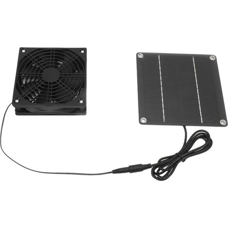 Kit de ventilateur solaire monocristallin en silicium 2200 tr/min avec couvercle de protection pour serre