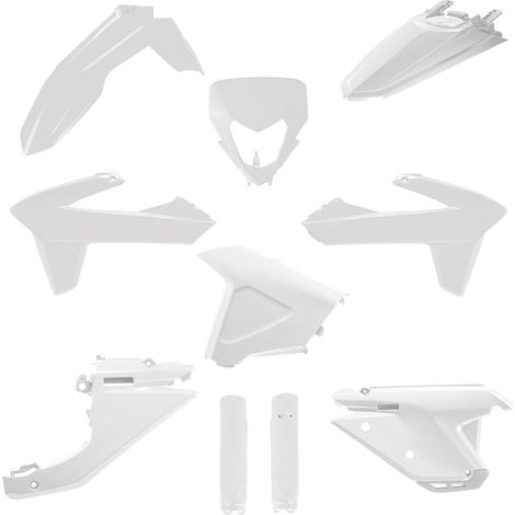 Kit completo de plásticos Polisport Sherco SE SEF 25 26 Blanco Duradero