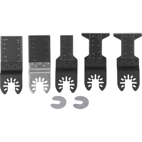 Universal accessory kit for quick-release oscillating saw blades, 23 pieces, for cutting wood and metal (1/5)