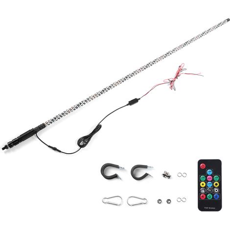 1,5 m lange RGB-LED-Fahnenleuchte mit Fernbedienung, farbwechselnder Mastlampe, IP67 wasserdicht für Offroad-ATVs (1/5)