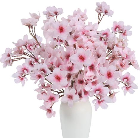 Ensemble de 4 décorations de fleurs de cerisier artificielles, ZQKLA-AquaForge (1/5)