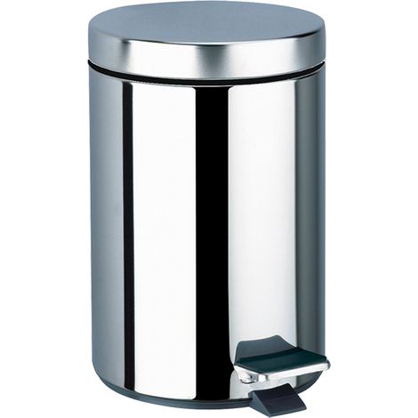 Delabie Abfallbehälter rund m. Pedalbet. 5l Edst. hgl.pol.