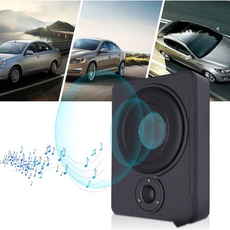 8"Car Audio Modifizierte Subwoofer Kompakt Aktivlautsprecher mit Verstärker-Subwoofer Auto Verstärker Mit Kabel Set