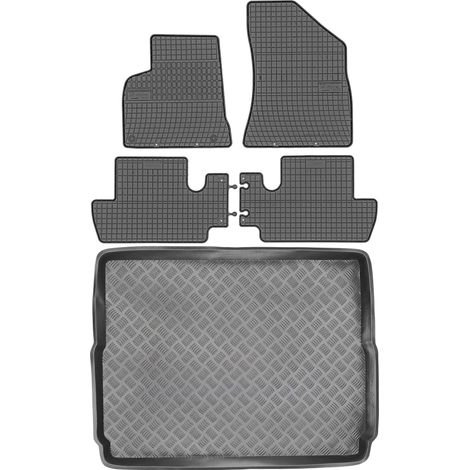 Ensemble de tapis de sol en caoutchouc pour Peugeot 3008 i Crossover (2009-2016) + tapis de coffre