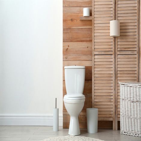 Porcher – Pack WC Noe sans bride – Cuvette en porcelaine vitrifiée – Sortie horizontale – Réservoir à alimentation latérale – Mécanisme de chasse 3/6L