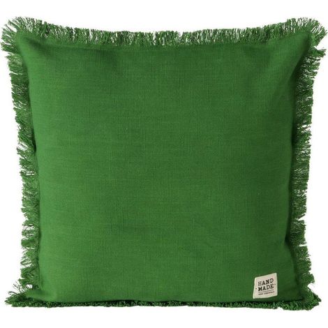 Boltze Lenea Cojín Verde 45 x 45 cm con Flecos
