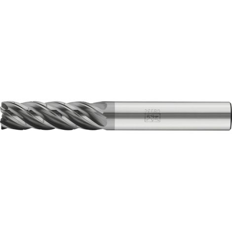 PFERD TOOLS VHM-Fräser Ø25mm, 5 Schneiden, mit Spanteiler, 3xDC, Radius 1mm, AlCrN beschichtet, Schaft HB, Universal