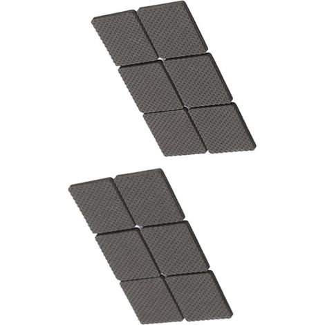 Healeved Lot de 12 patins protection sol auto-adhésifs pour meubles, en EVA, carrés 4,5 x cm, (1/5)