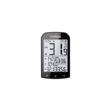 ANT+ Ordinateur de vélo GPS avec Bluetooth 5.0, écran LCD de 2,8", compteur de vitesse avec plus de 100 heures d'autonomie et rétroéclairage automatique, étanchéité IP67 (1/4)