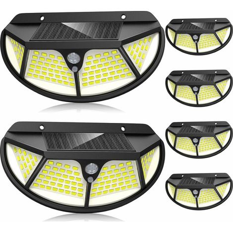 Pieces of Solar Lights for Outdoor with Motion Sensor, 102 LED Solar Motion Sensor Outdoor 2000mAh Solar Lights for Outdoor, 3 Modes Waterproof Solar Light for Garden (1/5)
