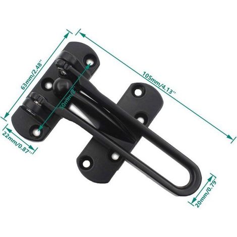 Serrure Rotative - 100 mm - Pour Porte et Fenêtre - Ouverture Intérieure Extérieure - Avec Kit de Montage (1/5)