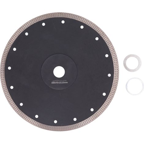 Circular Diamond Saw Blade with Flange Mesh Angle Grinder Cutting Wheel for Marble Tile 230mm / 9.1in