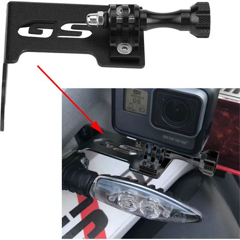 Support Moto Avant Gauche Caméra Noir pour BMW R1200GS LC R1200GS LC ADV Compatible GoPro (1/5)