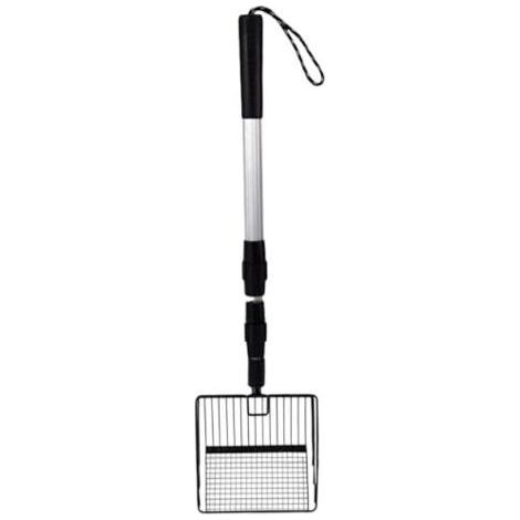 Scooper de Caca de Poulet, Scoop litière en métal réglable et détachable avec Pelle à ordures à Longue Manche, utilisée pour Les Accessoires poulailler, Scooper Poop, pour (1/5)