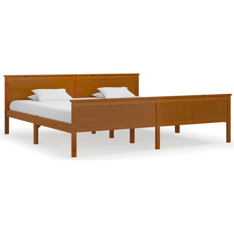 Maison Exclusive - Giroletto senza Materasso Ambra in Legno di Pino 200x200 cm