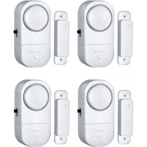 ALLIANDIS5 pièces Capteur d'alarme de sécurité personnelle sans fil pour porte et fenêtre, alarme de sécurité domestique pour porte et fenêtre (1/4)