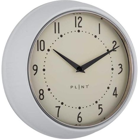 Clocks - Metal/Glass - L23 x W7 x H23 cm - White