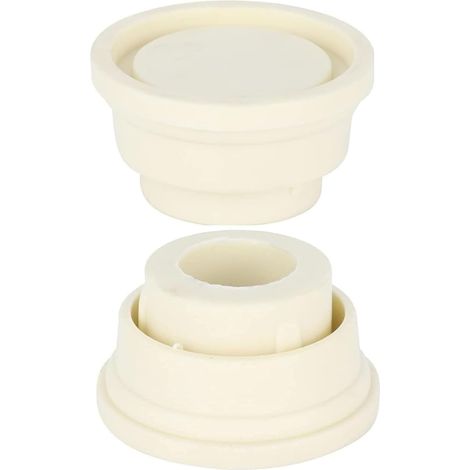 Pare-Chocs En Caoutchouc Pour Échelle De Piscine, Pièces Joints Caoutchouc Échelle Piscine Protecteur Pare-Chocs Pour Piscine Bouchon Pare-Chocs d'Échelle Blancs Pour Échelles De Piscine (Blanc) (1/5)