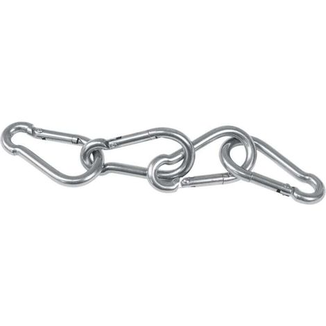 4pcs Mousqueton de Fixation pour Charges Lourdes Sports Chiens de Serrure Hamac Balançoire en Acier Inoxydable 304 (1/4)