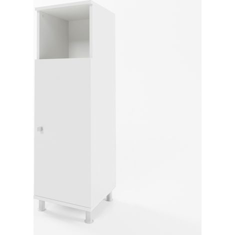 Meuble de rangement de salle de bain Fynn, Blanc, 30 x 95 cm, Vicco (1/5)