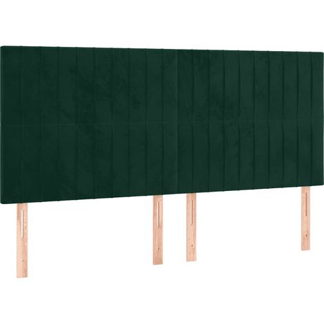 Maison Exclusive - Cabecero Terciopelo Verde Oscuro 180x5x118/128