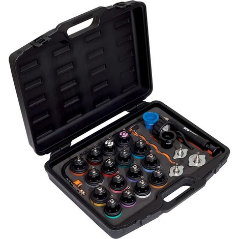 Tester sistema raffreddamento Bahco be400p24 pressione 0-2.5 bar termometro 0-200 °C (1/3)
