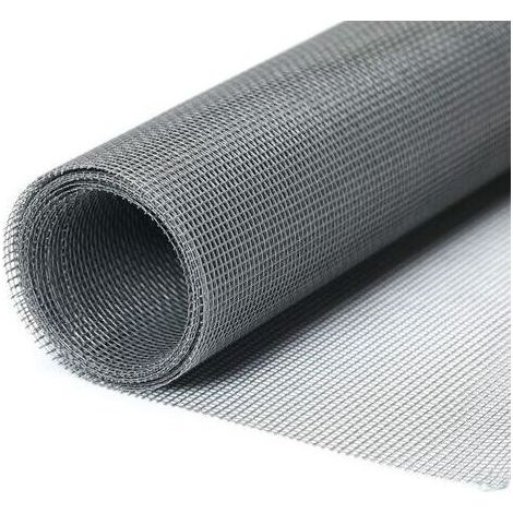 Moustiquaire Fenêtre 1.3 x1.5m,Moustiquaire,Rouleau Moustiquaire,Découpable Aux Dimensions Souhaitées Anti-Insectes Pour Porte Fenêtre Baie Vitrée-Gris (1/4)