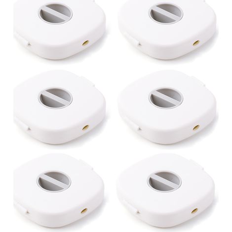 Lot de 6 enrouleurs de câbles rétractables pour câbles de charge, de téléphone, USB, casque audio, souris et chargeur.
