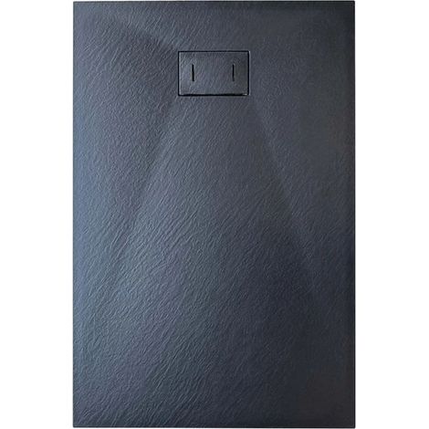 Piatto doccia antracite effetto pietra rettangolare mod. Strong 80x120 cm