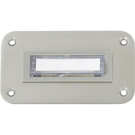 Heidemann 70142 Klingelplatte mit Namensschild 1fach Edelstahl 24 V/1 A