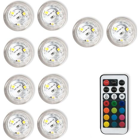 Ensemble de guirlandes lumineuses LED, télécommande, résistant à l'eau, 10 couleurs, pour la décoration et une utilisation dans différents environnements.-AquaForge (1/4)