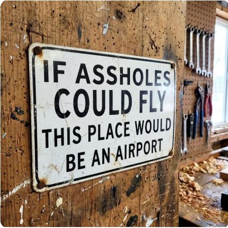 New product: a fun "If Bastards Could Fly" retro metal logo - as pictured 15×20 cm - as pictured