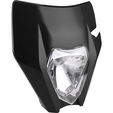 Optique de phare moto Grimace en ABS, abat-jour avant grande taille, boîtier de projecteur, pièce lumineuse (1/5)