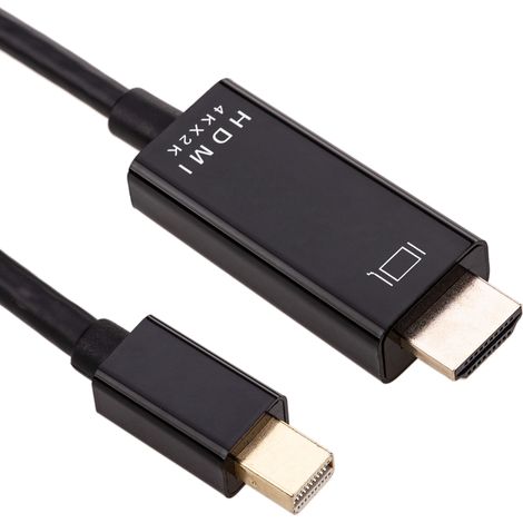 BeMatik - Câble vidéo 4K 1,8m Mini DisplayPort MDP vers HDMI 1080p FullHD 2K 4K (1/5)