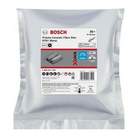 Dischi di Taglio Bosch X-LOCK 125 mm grana 36 confezione 25