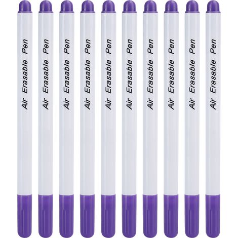 10 Stück waschbare Stoffmarker, Nähwerkzeug, DIY-Zubehör, feine Spitze, Lila (1/5)
