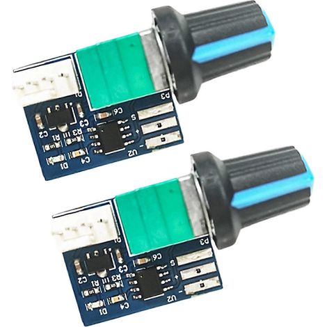 Contrôleur de ventilateur industriel PWM 4 broches, 12 V, monocanal, pour ventilateurs de boîtier PC, multicolore (1/5)