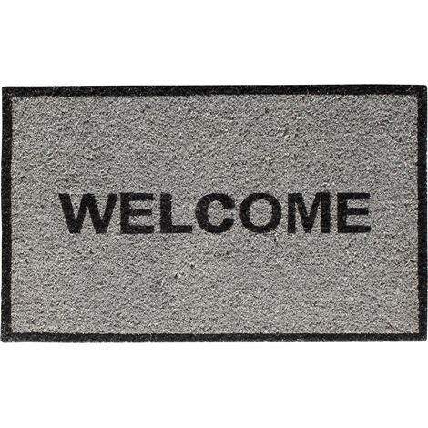 Fußmatte Alcina Welcome grey , 40 x 60 cm Schuhabstreifer & Fussmatten (1/3)