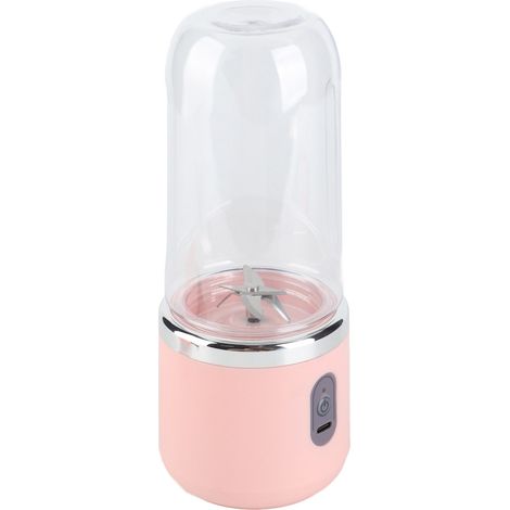 Mélangeur Portable 400ml, 6 lames, 22000 tr/min, 1500mAh, qualité alimentaire, PCTG, chargement USB, voyage pour fruits, légumes, café (1/5)