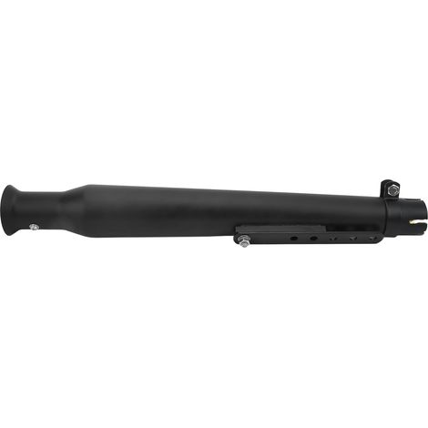 Universeller Motorradauspuff 45 mm/1,8 Zoll mit verschiebbarer Halterung – Schwarz (1/5)