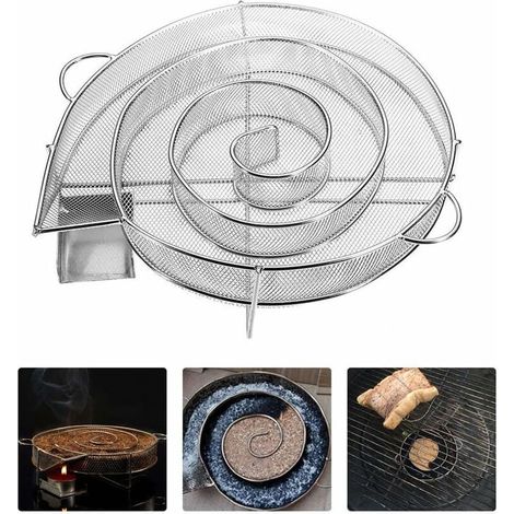 Générateur De Fumée Froide, en acier inoxydable Convient pour le fumage à froid dans les fumoirs, barbecues, fumeurs, grils, etc. (1/2)
