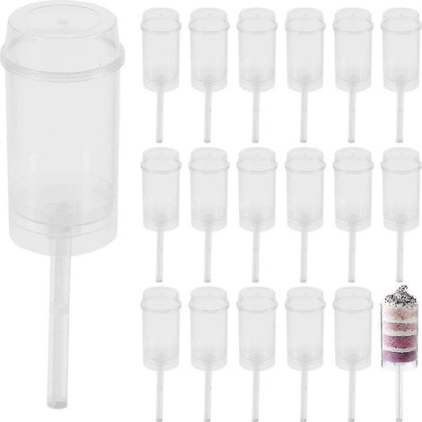 Moules à cake pops ronds transparents avec couvercles, lot de 30, pour friandises glacées (1/4)