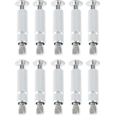Piton douille rétractable pour fixation bâche piscine sur plage béton – Alu/Inox – Lot de 10 pièces – Résistance à la traction – Poolco (1/5)