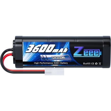 7,2V 3600mAh NiMH Batterie RC avec Prise pour RC Voiture RC Camion RC Hobby (1/5)